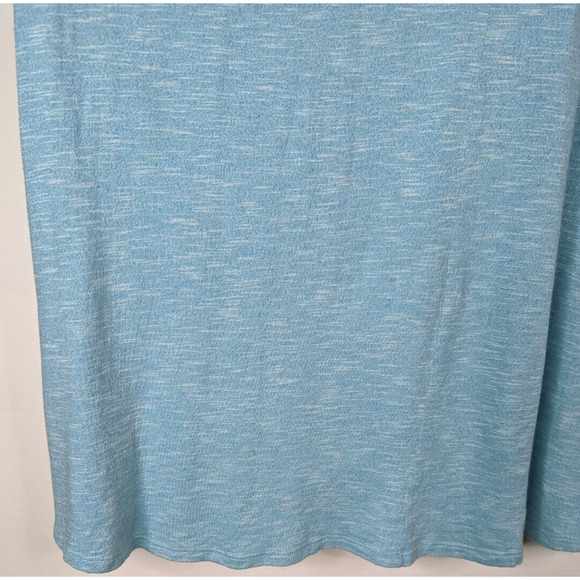 Soft Surroundings Womens M Sky Blue Cold Shoulder Maxi Dress w Pockets - Picture 6 of 7